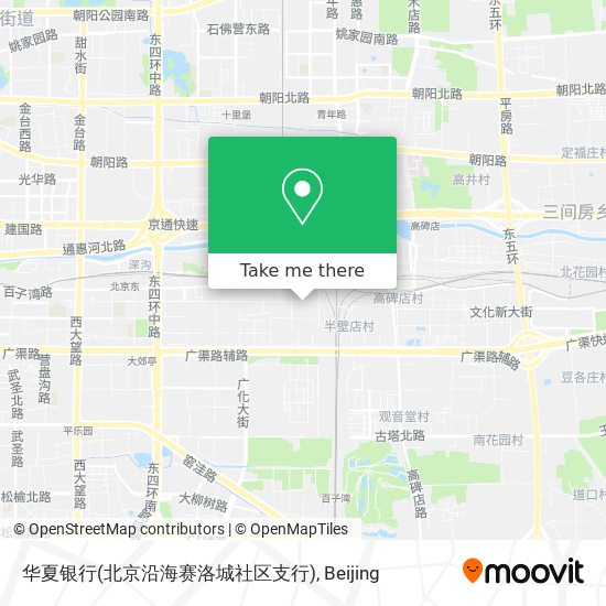 华夏银行(北京沿海赛洛城社区支行) map