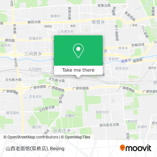 山西老面馆(双桥店) map