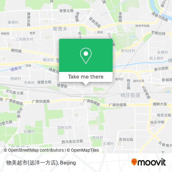 物美超市(远洋一方店) map