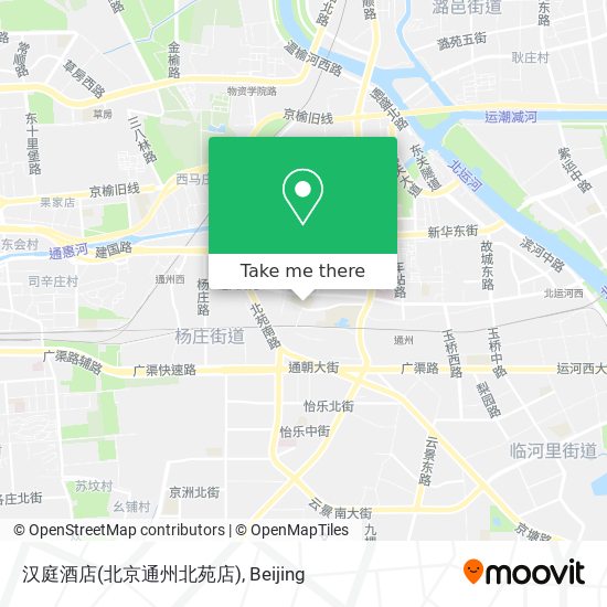 汉庭酒店(北京通州北苑店) map