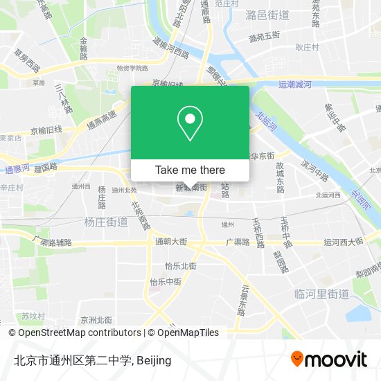 北京市通州区第二中学 map