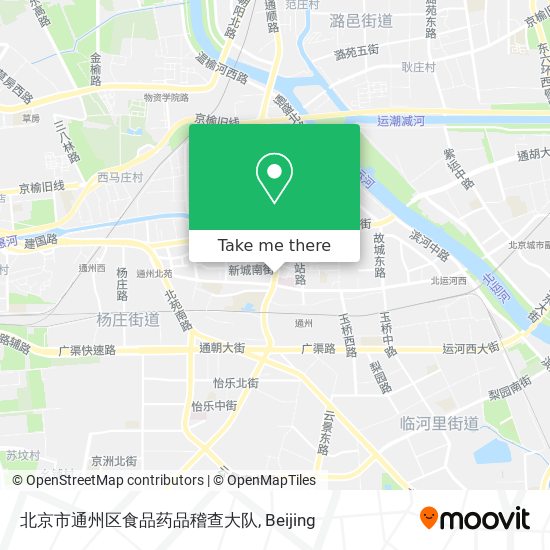 北京市通州区食品药品稽查大队 map