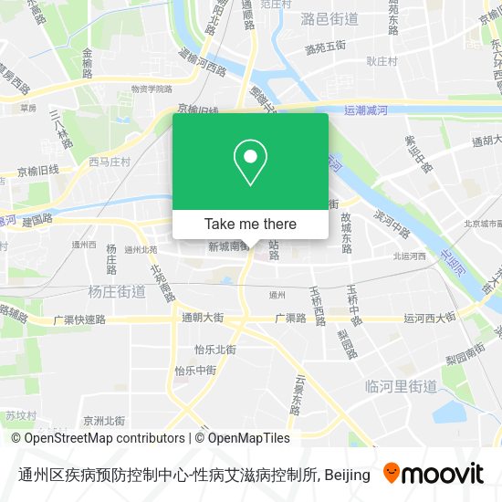 通州区疾病预防控制中心-性病艾滋病控制所 map