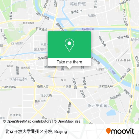 北京开放大学通州区分校 map