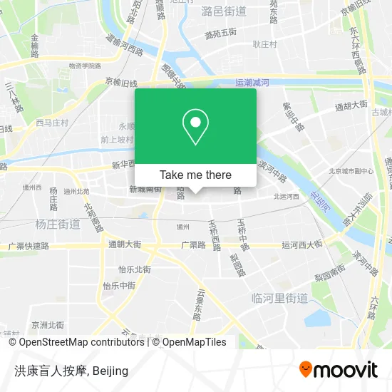 洪康盲人按摩 map