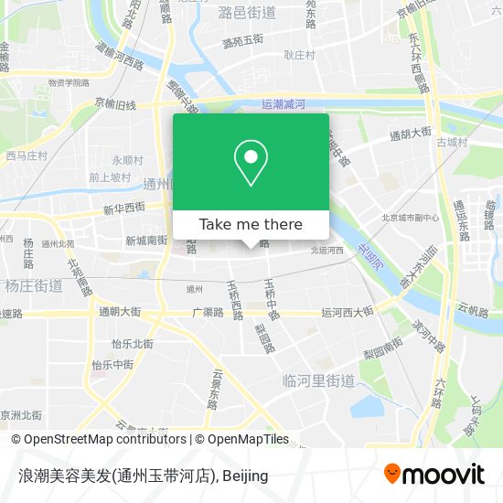 浪潮美容美发(通州玉带河店) map