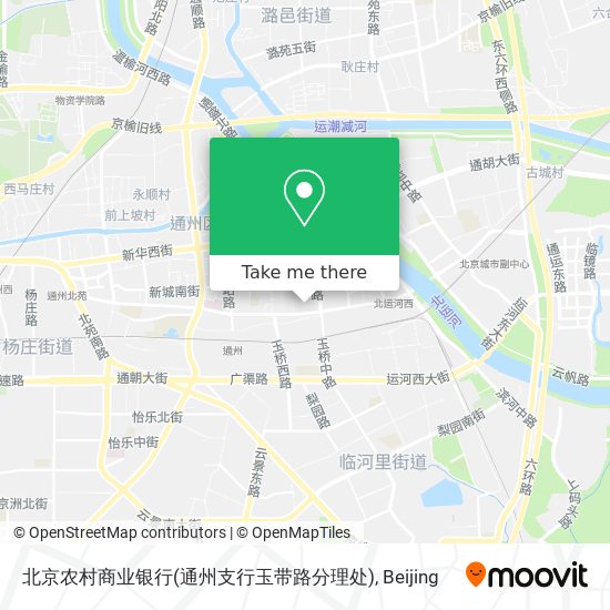 北京农村商业银行(通州支行玉带路分理处) map