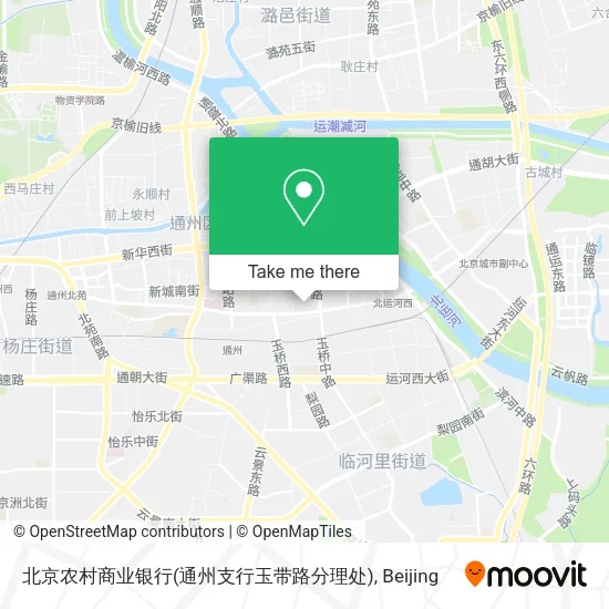 北京农村商业银行(通州支行玉带路分理处) map