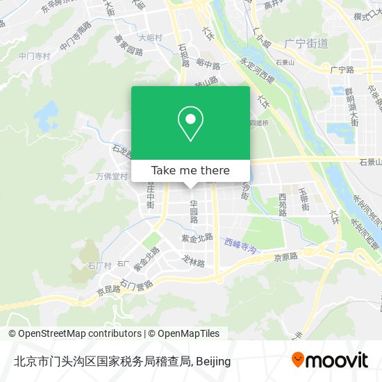 北京市门头沟区国家税务局稽查局 map