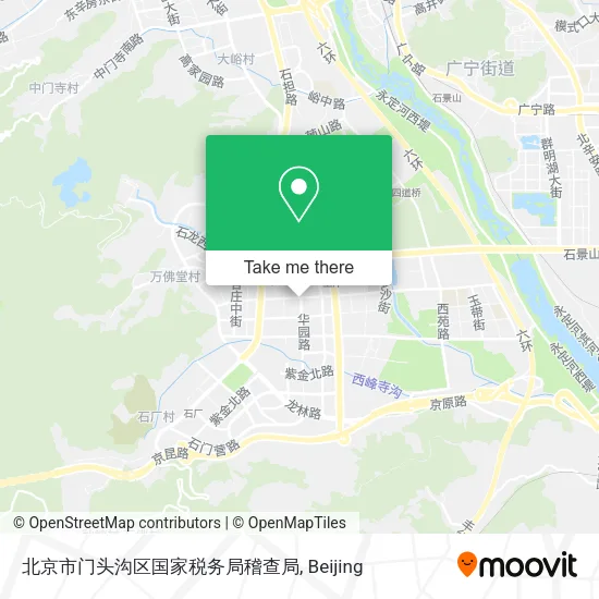 北京市门头沟区国家税务局稽查局 map