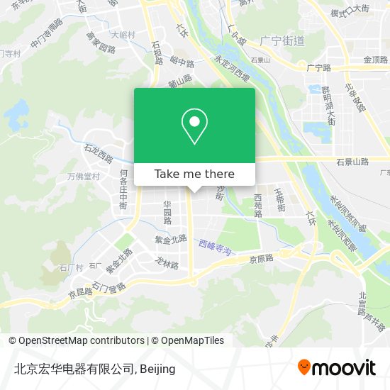 北京宏华电器有限公司 map