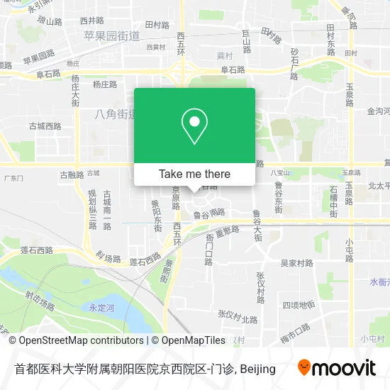 首都医科大学附属朝阳医院京西院区-门诊 map