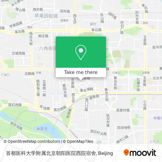 首都医科大学附属北京朝阳医院西院宿舍 map