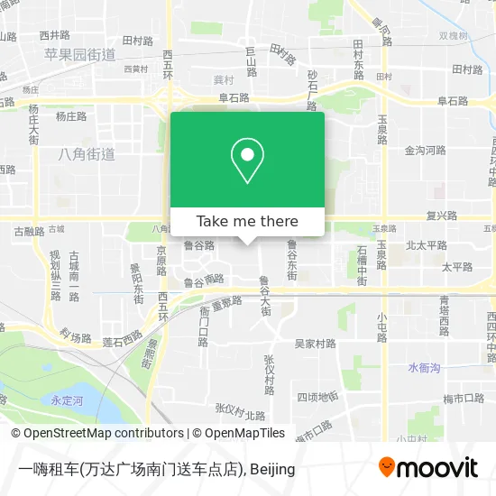 一嗨租车(万达广场南门送车点店) map