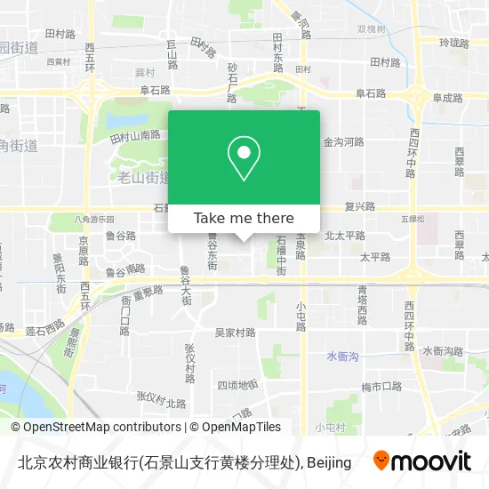北京农村商业银行(石景山支行黄楼分理处) map