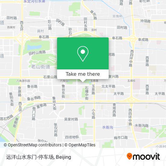 远洋山水东门-停车场 map