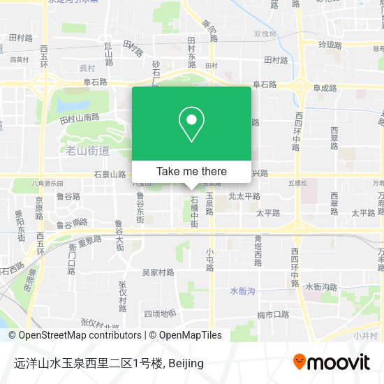远洋山水玉泉西里二区1号楼 map