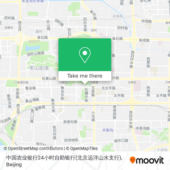 中国农业银行24小时自助银行(北京远洋山水支行) map