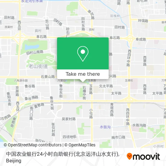 中国农业银行24小时自助银行(北京远洋山水支行) map