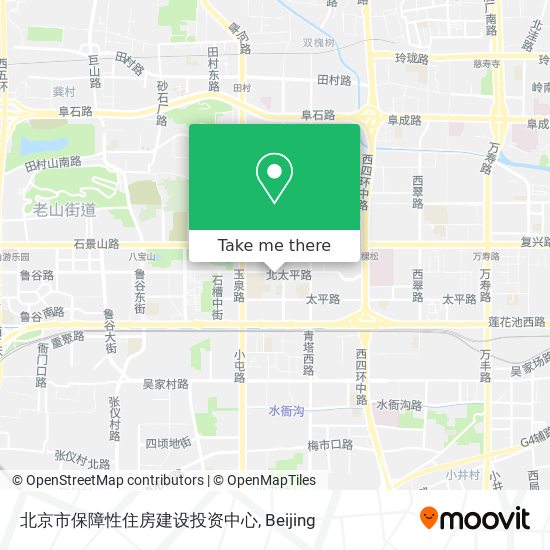 北京市保障性住房建设投资中心 map