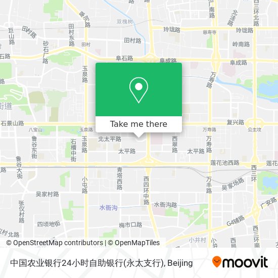 中国农业银行24小时自助银行(永太支行) map