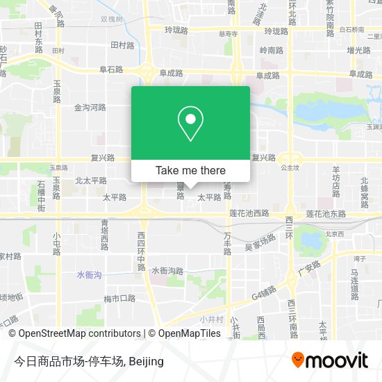 今日商品市场-停车场 map