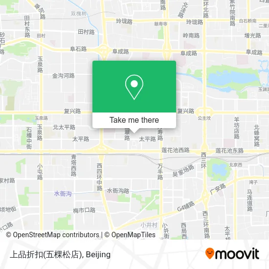 上品折扣(五棵松店) map