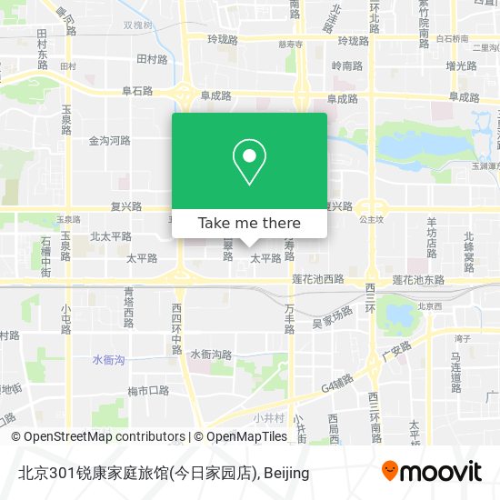 北京301锐康家庭旅馆(今日家园店) map