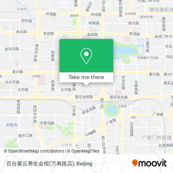 百合紫云养生会馆(万寿路店) map