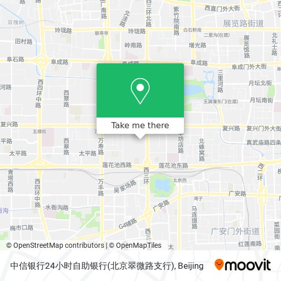 中信银行24小时自助银行(北京翠微路支行) map