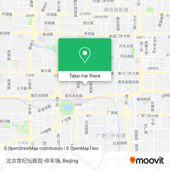 北京世纪坛医院-停车场 map
