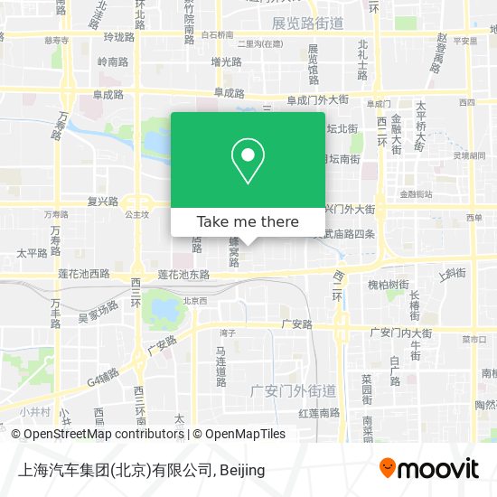 上海汽车集团(北京)有限公司 map