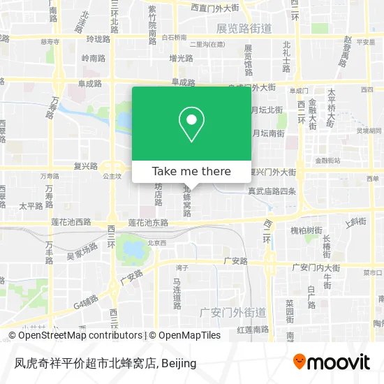 凤虎奇祥平价超市北蜂窝店 map