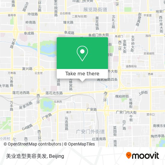美业造型美容美发 map