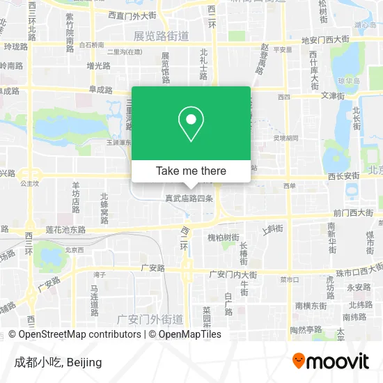 成都小吃 map