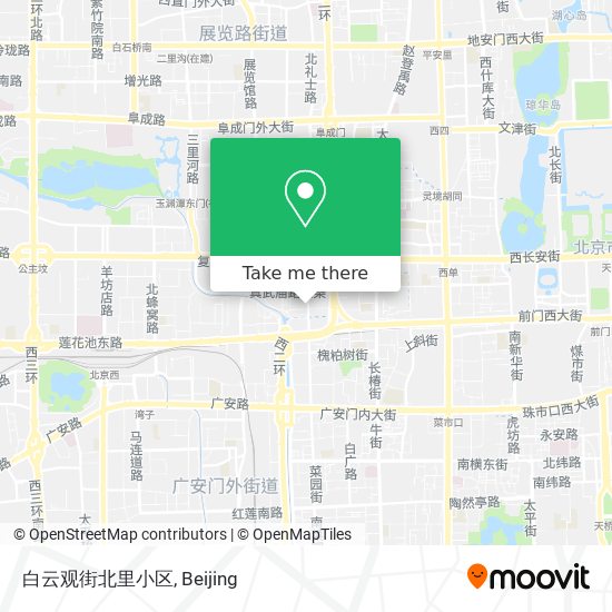 白云观街北里小区 map