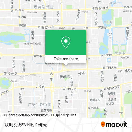 诚顺发成都小吃 map