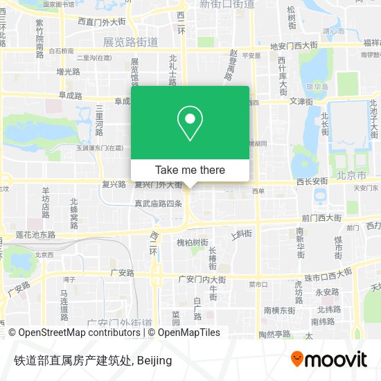 铁道部直属房产建筑处 map