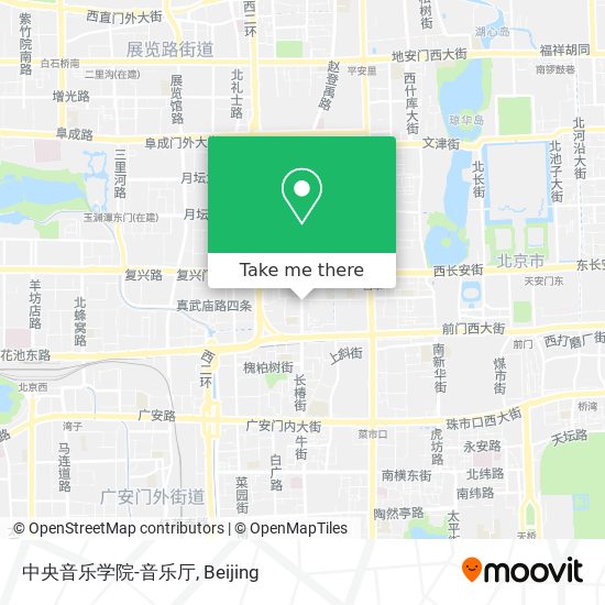 中央音乐学院-音乐厅 map