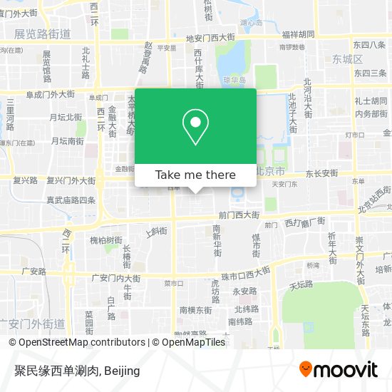 聚民缘西单涮肉 map