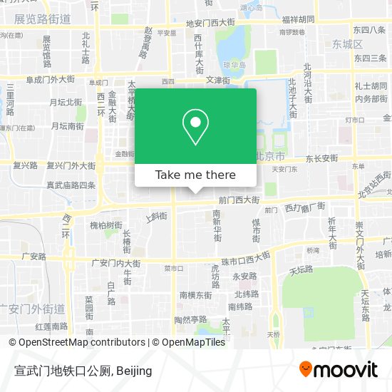 宣武门地铁口公厕 map