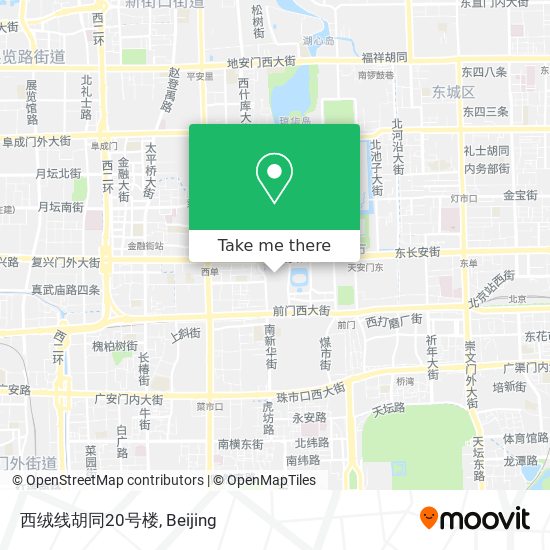 西绒线胡同20号楼 map