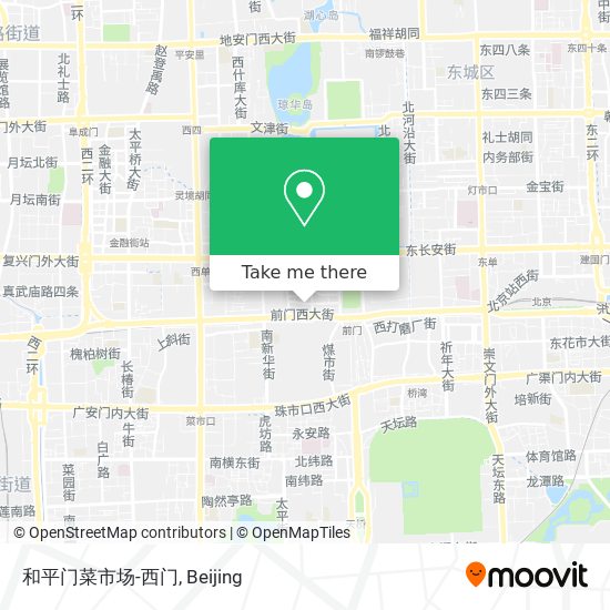 和平门菜市场-西门 map