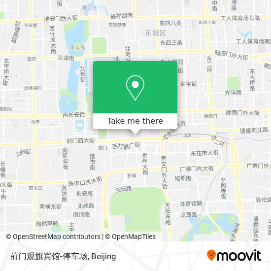 前门观旗宾馆-停车场 map