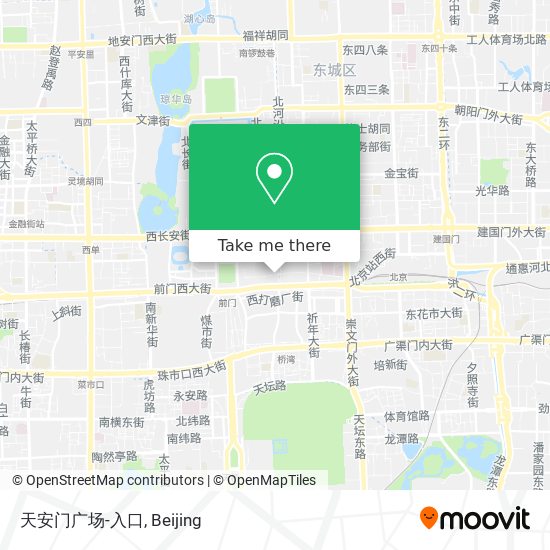 天安门广场-入口 map