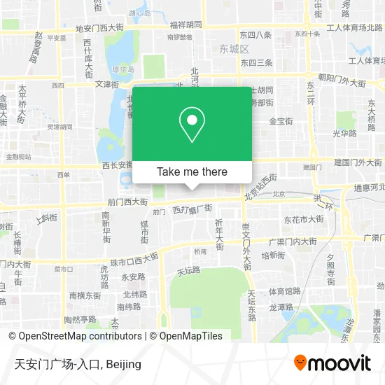 天安门广场-入口 map