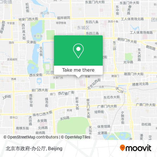 北京市政府-办公厅 map