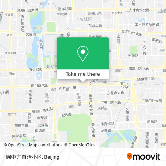 圆中方自治小区 map