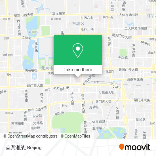 首宾湘菜 map