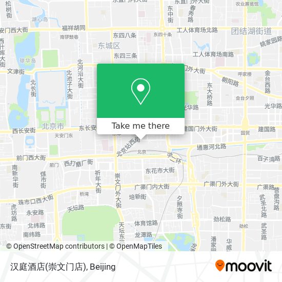 汉庭酒店(崇文门店) map